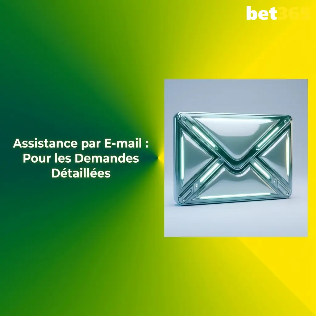 Formulaire de contact Bet365 par e-mail pour soumettre des demandes détaillées avec pièces jointes