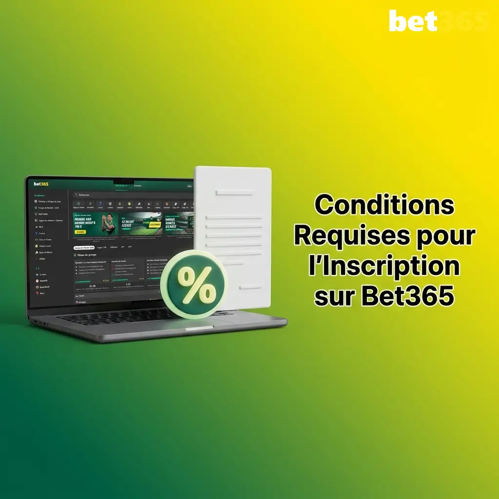 Conditions d'inscription Bet365 en France : âge légal 18 ans, résidence, pièce d'identité et compte unique requis