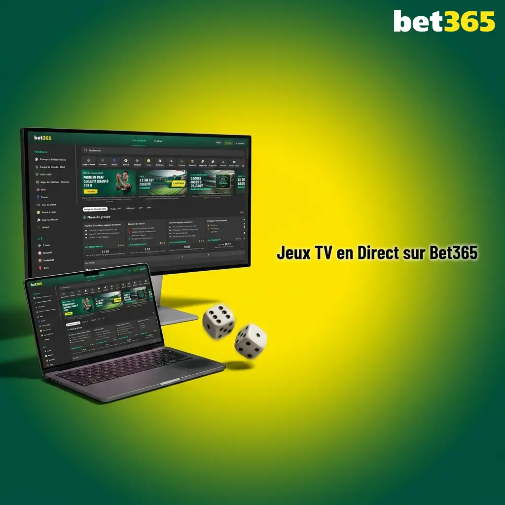 Jeux TV en direct sur Bet365 avec présentateurs en studio pour une expérience casino interactive