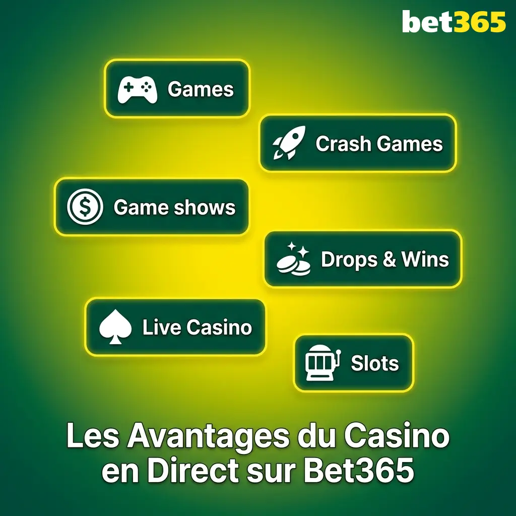 Croupier professionnel en direct sur Bet365 animant une table de casino live en HD depuis un studio