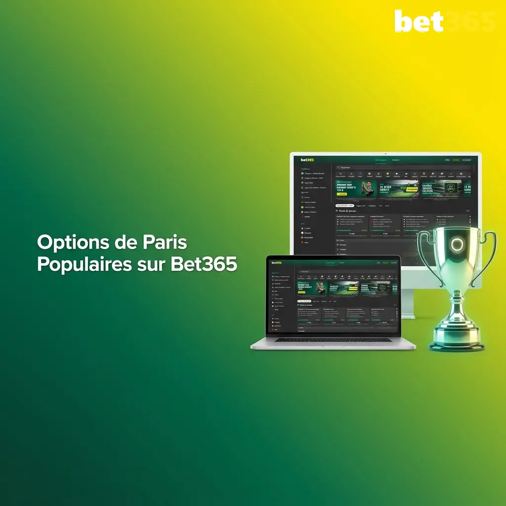 Options de paris sur Bet365 : prématch, en direct et combinés pour parieurs français
