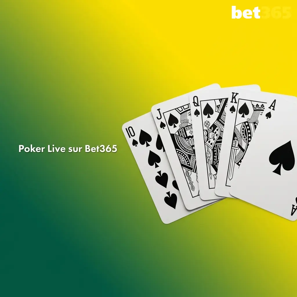 Table de poker live sur Bet365 avec croupier professionnel proposant Casino Hold'em et Texas Hold'em en direct