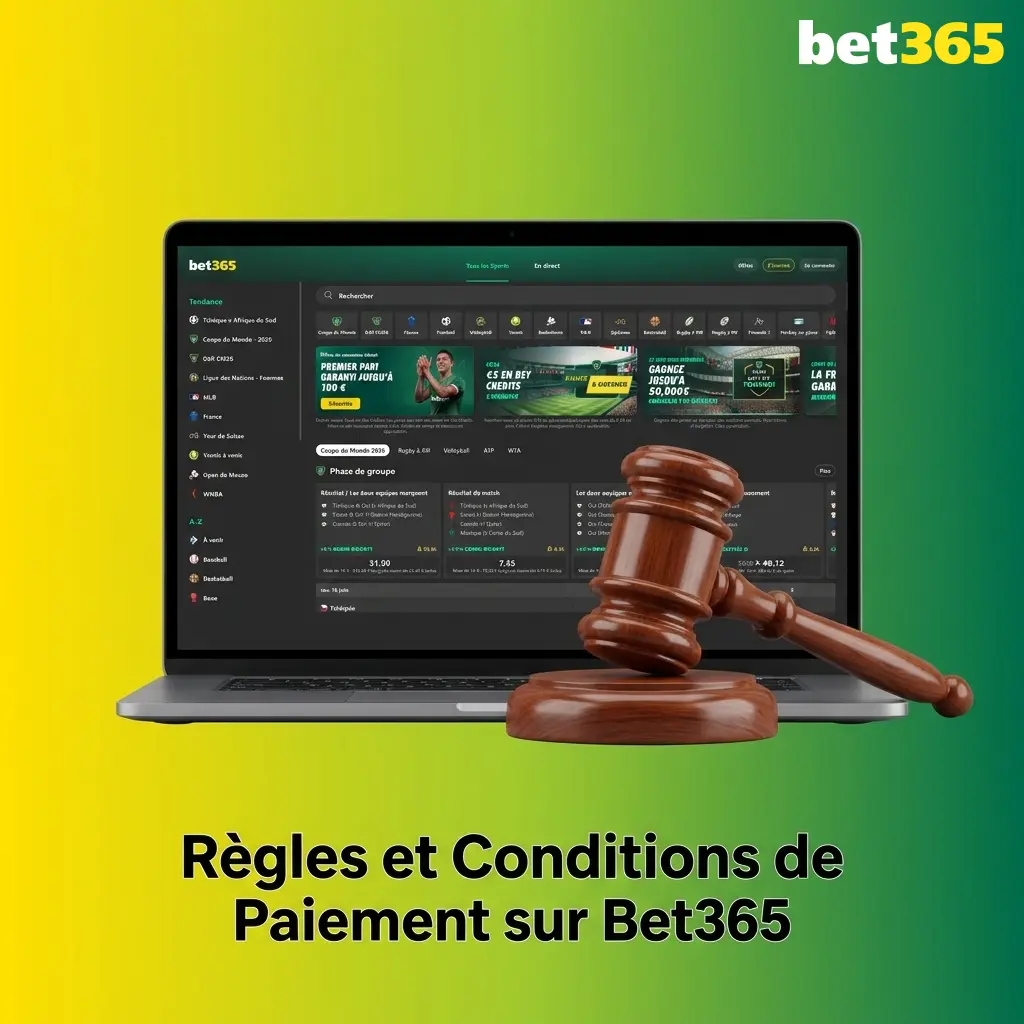 Règles et conditions de paiement Bet365 : dépôts, retraits, vérification d'identité et délais de traitement en France